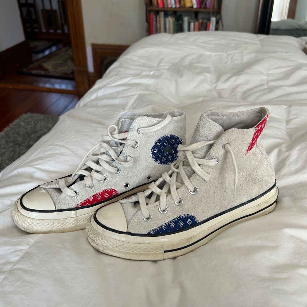 Patchwork Converse Chuck 70 High Top Sneaker - image 1